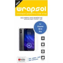 Wrapsol Xiaomi Mi 8 Pro Full Body Ekran Koruyucu Ön Arka Yan Darbe Emici Poliüretan Film