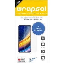 Wrapsol Xiaomi Poco X3 Pro Ekran Koruyucu Darbe Emici Poliüretan Film Amerika Üretimi