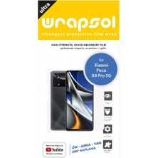 Wrapsol Xiaomi Poco X4 Pro 5g Full Body Ekran Koruyucu Ön Arka Yan Darbe Emici Poliüretan Film