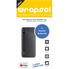 Wrapsol Xiaomi Redmi 9A Arka Yan Koruyucu Darbe Emici Poliüretan Film Amerika Üretimi