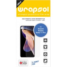 Wrapsol Xiaomi Redmi Note 11 Pro Ekran Koruyucu Darbe Emici Poliüretan Film Amerika Üretimi