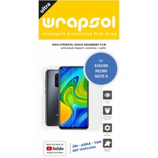 Wrapsol Xiaomi Redmi Note 9 Full Body Ekran Koruyucu Ön Arka Yan Darbe Emici Poliüretan Film