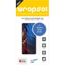 Wrapsol Xiaomi Poco X3 Gt Ekran Koruyucu Darbe Emici Poliüretan Film Amerika Üretimi