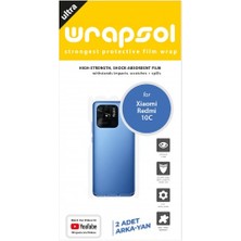 Wrapsol Xiaomi Redmi 10C Arka Yan Koruyucu Darbe Emici Poliüretan Film Amerika Üretimi