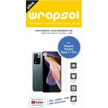 Wrapsol Xiaomi Redmi Note 11 Pro Full Body Ekran Koruyucu Ön Arka Yan Darbe Emici Poliüretan Film