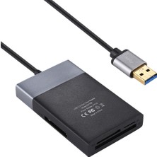 Zsykd 6 Arada 1 Çok Fonksiyonlu Ikili USB 3.0 Xqd Cf Tf Sd Kart Okuyucu (Yurt Dışından)