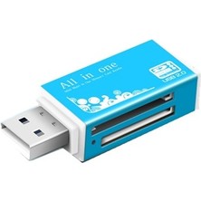 Zsykd Multi Içinde 1 Bellek Sd Kart Okuyucu Memory Stick Pro Duo Micro Sd, Tf, M2, Mmc, Sdhc Ms Kartı (Yurt Dışından)