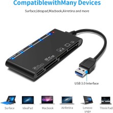 Zsykd Rocketek Cr7 Usb3.0 Çok Işlevli Kart Okuyucu Cf / Xd / Ms / Sd / Tf Kart 7 1 (Yurt Dışından)