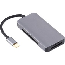 Zsykd 5 Ikili USB 3.0 Cf Tf Sd Çok Fonksiyonlu Usb-C Otg Kart Okuyucu (Yurt Dışından)