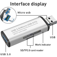 Zsykd ADS-102 USB Çok Function Otg Kart Okuyucu  (Yurt Dışından)