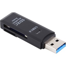 Zsykd 2'de 1 USB 3.0 Kart Okuyucu, Süper Hız 5gbps, Destek Sd Kart / Tf Kart  (Yurt Dışından)