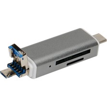 Zsykd H82 Usb-C / Typ-C-Usb 3.0 Mikro USB Bağlantı Noktaları Otg Sd / Tf Kart Okuyucu (Yurt Dışından)