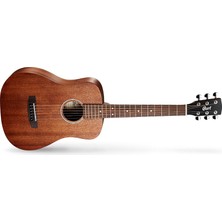 Cort Ad Mını M Op Akustik Gitar Çantalı, Open Pore, 3/4 Ölç