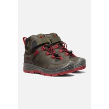 Keen Redwood Mid Wp - Su Geçirmez Çocuk Botu - Haki