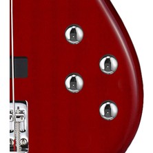 Cort AB5PLUSTR Bas Gitar Aktif 5 Telli, Trans Kırmızı, Pseb1-5/f