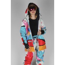 Snowsea Smoky SS7801 Kadın Kayak Montu, 1. Kalite Unisex Snowboard Montu