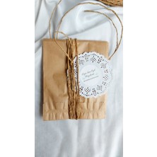 Çikoleyt Design Dantelli Etiket 9 cm - Sizin Için Sevgiyle Hazırlandı 4 cm 50 Adet