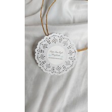 Çikoleyt Design Dantelli Etiket 9 cm - Sizin Için Sevgiyle Hazırlandı 4 cm 50 Adet