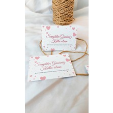 Çikoleyt Design Sevgililer Günü Not Kartı - Sevgililer Günü Ürün Kartı 5 x 7 cm 20 Adet