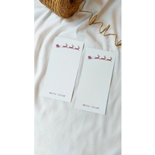 Çikoleyt Design Makrome Kartı - Mutlu Yıllar Makrome Kartı 9,5 x 19 cm 10 Adet