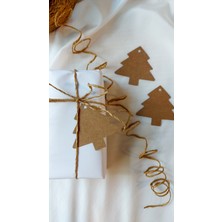 Çikoleyt Design Kraft Çam Ağacı Etiketi 5 x 7 cm 20 Adet