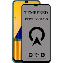 Kzy Samsung Galaxy M30S Tam Kaplayan Privacy Hayalet Temperli Ekran Koruycu Cam