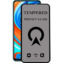 Kzy Xiaomi Redmi Note 9 Pro Tam Kaplayan Privacy Hayalet Temperli Ekran Koruycu Cam