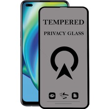 Kzy Oppo Reno 4 Lite Tam Kaplayan Privacy Hayalet Temperli Ekran Koruycu Cam