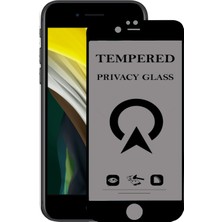 Kzy Apple iPhone Se Tam Kaplayan Privacy Hayalet Temperli Ekran Koruycu Cam Siyah