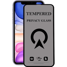 Kzy Apple iPhone 11 Tam Kaplayan Privacy Hayalet Temperli Ekran Koruycu Cam