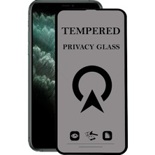 Kzy Apple iPhone 11 Pro Max Tam Kaplayan Privacy Hayalet Temperli Ekran Koruycu Cam