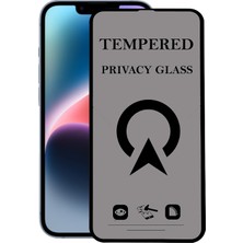 Kzy Apple iPhone 14 Plus Tam Kaplayan Privacy Hayalet Temperli Ekran Koruycu Cam