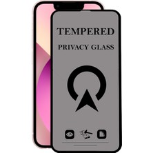 Kzy Apple iPhone 13 Mini Tam Kaplayan Privacy Hayalet Temperli Ekran Koruycu Cam