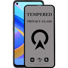 Kzy Oppo A76 Tam Kaplayan Privacy Hayalet Temperli Ekran Koruycu Cam