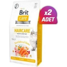 2 Adet - Brit Care Hipoalerjenik Haircare Tavuk ve Somonlu Tahılsız Deri ve Tüy Bakım Kedi Maması 2 kg