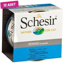 Schesir Ton Balıklı Naturel Kedi Konservesi 85 gr - 12 Adet