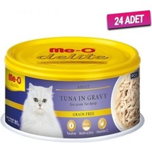 Me-O Delite Tahılsız Sos Içinde Ton Balıklı Yetişkin Kedi Konservesi 80 gr - 24 Adet