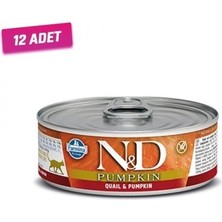 Balkabaklı ve Bıldırcınlı Kedi Konservesi 80 gr - 12 Adet