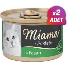 Miamor 2 Adet -  Pastete Sülünlü Tahılsız Kedi Konservesi 85 gr