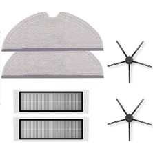 Srfn Ticaret Roborock Vacuum Cleaner S5 Max Uyumlu 6 Parça Robot Süpürge Aksesuar Seti (Siyah)