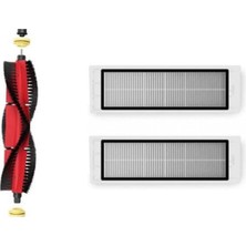 Srfn Ticaret Roborock S5-S50-S51-S55-S6-S6 Pure-S5 Max Aksesuar Seti: 2 Adet Hepa Filtre - 1 Adet Ana Fırça