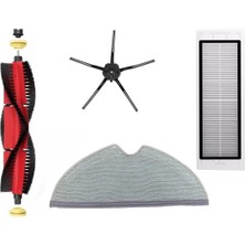 Srfn Ticaret Roborock S6 Pure Uyumlu Süpürge Yenileme Seti 4 Parça Siyah (Sarı Uç)