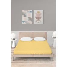 Ataca Tekstil Penye 100x200 Cm Pamuklu Lastikli Çarşaf Sarı