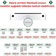 Codegen Apple 13" Macbook Pro M2 A2686 Kristal Yeşil Kılıf Koruyucu +Ekran Filmi