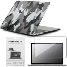 Codegen Apple 13" Macbook Pro M2 A2686 Kamuflaj Kılıf Koruyucu + Ekran Filmi CMPTM2-133CF