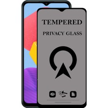 Kzy Samsung Galaxy M13 Tam Kaplayan Privacy Hayalet Temperli Ekran Koruycu Cam