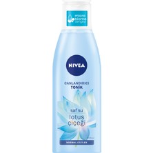 NIVEA Canlandırıcı Tonik 200ml;Normal Ciltler;Yüz Temizleme;Saf Su ve Lotus Çiçeği