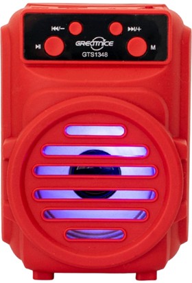 GTS GTS-1348 3 Inç Kablosuz Kırmızı Mini Hoparlör