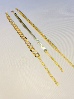 Bers Aksesuar Kadın Altın Kaplama Saat Yanı Zincir Bileklik