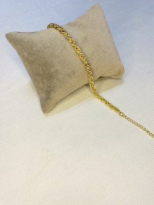 Bers Aksesuar Kadın Altın Kaplama Saat Yanı Zincir Bileklik